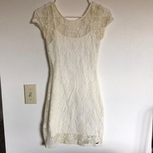 Offwhite lace dress